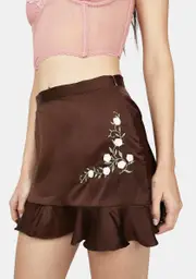 [dELiA*s by Dolls Kill] Blissful Ingenue Satin Mini Skirt