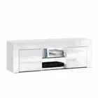 New 130cm High Gloss TV Stand Entertainment Unit Storage Cabinet Tempered Glass