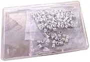 M3 Heat Set Threaded Inserts, M3x4x4.5mm, 100 Pieces, Brass Knurled Nuts for 3D Printing & Plastic Parts