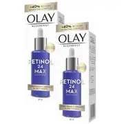 2 x Olay Regenerist Retinol 24 Max Night Serum 30ml
