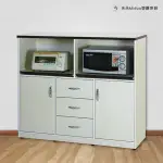 【MIDUO 米朵塑鋼家具】4.2尺兩門三抽兩拉盤塑鋼電器櫃 塑鋼櫥櫃（附插座）