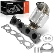 Exhaust Manifold Catalytic Converter with Gasket Kit Direct-Fit Compatible with Hyundai Sonata 2015-2019 2.4L & Kia Optima 2016-2020 2.4L, E.P.A. Compliant, Replace# 285102GAV0