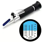 Salinity Refractometer for Aquarium Seawater Marine Fishkeeping Salinity Test...