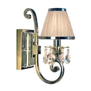 Luxuria 1 Light Wall Lamp - Shimmer Grey