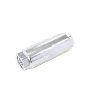 Aeroflow 60 Micron Pro Filter With -8 AN ORB Ports Silver Finish 3-1/2" X 1-1/4"