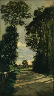 Claude Monet - Walk Road of the Farm Saint Giclee Fine Art Print on Canvas 36"