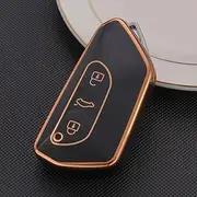 HEARSO TPU Car Key Cover TPU Shell Key Cover, for Golf 8 for Skoda Octavia A8 MK4 Mk8 2020 2021 for Seat Leon Mk4 Cupra Formentor