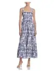 NWT THE WHITE LOTUS X AQUA Palm Print Sleeveless Maxi Dress Size XL