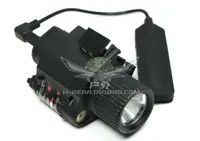 在飛比找樂天市場購物網優惠-QD M6 鐳射電筒 LED強光戰術電筒+紅laser/照明