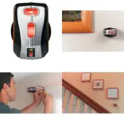 Laser Level Kit Tool For Wall Straight Line Pointer 360 Rotating Picture Hanging
