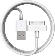 [Apple MFi Certified] 30-Pin to USB Cable, for iPhone 4 Charging and Sync Data Connector, Support for iPhone 4/ 4s, iPhone 3G/3G, iPad 3/2/ 1,iPod Classic iPod Touch iPod Nano
