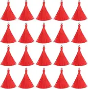 IWOWHERO Earrings Tassels Hanging Loop 30pcs Silk Tassels for Craft Making DIY Supplies