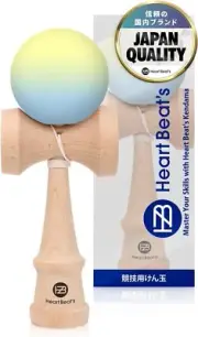 Competition Kendama Matte Paint Mystical Pastel Lemon Yellow/Light Blue