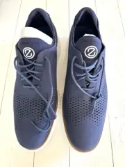 Men’s Cole Haan 2.zerogrand Laser Wing Tip Oxford Lined Blue Suede 9.5M