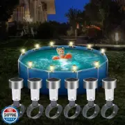 SALMOPH Pool Lights for Above Ground Pools, Waterproof Frame Pool Decoration,