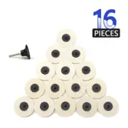 3 Inch R-type Polishing Wheel Buffing Pads Compressed Wool Felt Fabric Disc 16pc