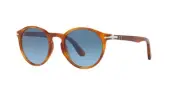 Persol PO3171S 96/Q8 49mm Phantos Sunglasses, Terra Di Siena/Azure Gradient Blue