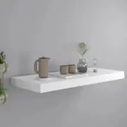 Floating Wall Shelf White 60x23.5x3.8 cm MDF