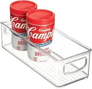 InterDesign Home Kitchen Organizer Bin for Pantry, Refrigerator, Freezer & Storage Cabinet- 10" x 4" x 3", Clear