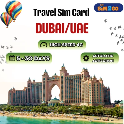 Dubai/ UAE travel SIM card UNLIMITED data plans | Prepaid 4G sim card | TRAVEL