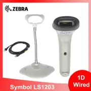 Symbol LS1203 Corded Handheld 1D Laser Barcode Scanner Imager w/ USB Cable&Stand
