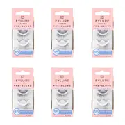 6x Eylure London Pre Glued Lashes False Eyelash Extension 15-Hour Wear 003