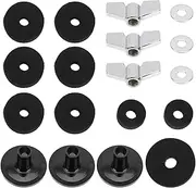 Yardwe 1Set Drum Kit Felt Pad Set Non Slip Cushions for Cymbals Durable and Reliable Drum Accessories for Enhanced Performance and Protection