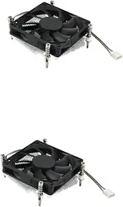 jojofuny 2pcs Aluminum CPU Cooling Fan Heat Sink Air Cooler for Computer Chassis Cooler Fast Heat Dissipation