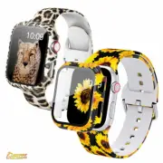 Screen Protector Case and Bands For Apple Watch SE 6 5 4 3 2 38mm 40mm 42mm 44mm