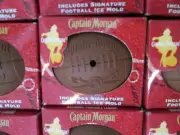 NEW Captain Morgan / NFL Football Ice Cube Mold For Drinks Or Fun !