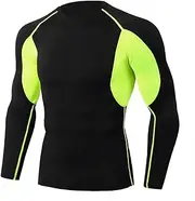 [Abigprofit] Men Compression T-Shirt+Pants Suit Motorbike Shirt Sports Leggings Long Sleeve Tracksuit 3-Tops XXL