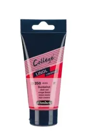 Schmincke - College Linol artists' lino printing inks dark red in 75 ml tube ...