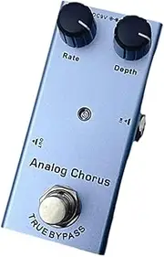 Oshhni Electric Guitar Pedal, Mini Single Effect Pedal Fittings, Stereo Professional Electric Guitar Effector for Stage, Practice, analog chorus