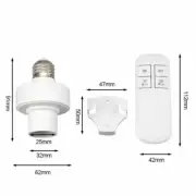 Wireless Remote Control E27 Light Socket Smart Switch LED Lamp Base House Timer