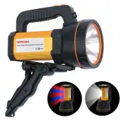 Super Bright LED Large 4 Battery 10000mah Searchlight Handheld Spotlight Flas...