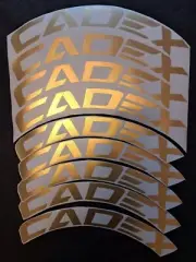 Custom decals stickers for road wheels CADEX 50 Disc brake, 700C.