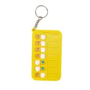 Portable Daily Plan Board Keyrings Car Key Chain Chore Chart Keychains for Kids