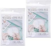 EPIGEIST Water Soluble Embroidery Film 8pcs Transfer Paper with Stabilizers Easy to Use for DIY Projects T-Shirt Clothing Decor