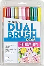 Tombow Pen Celebration Dual Brush Markers, 10-Pack, 10 Piece 56215