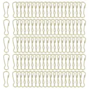 100 Pcs 25mm Stainless Steel 304 Spring Snap Lanyard Hook Keyring, Golden Bronze
