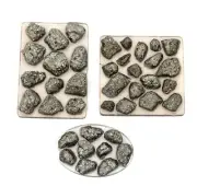 Tree of Life Gems Handmade Pyrite Fool Gold Resin Soap Holder Gemstone Soap Dish