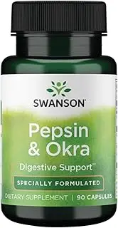 Swanson Okra Pepsin 90 Capsules