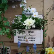 Flower Planter Wall Planter Plants Container Rustic Decoration Floral Container