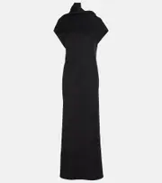 [The Row] The Row Kamil paneled cashmere gown AU 6 black