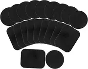 1 Set Adhesive Metal Plates for Cell Phone Holder Thin Black Mounting Plates for Car Mounts Compatibility with Smartphone Holders