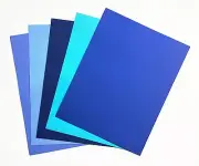 Recollections Cardstock 10 Sheets Cape Cod Blue Scrapbooking Paper 8.5 x 11 0002