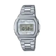Casio Vintage A1000D-7EF Unisex Watch - Silver Dial, Stainless Steel Bracelet