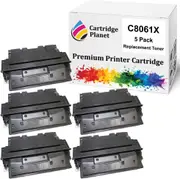 5 Pack Compatible Toner Cartridge Replacement for HP C8061X 61X (10,000 Pages) for HP Laserjet 4100 4100 MFP 4100dtn 4100n 4100tn 4101 MFP