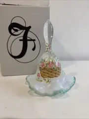 Longaberger 2001 Hand Painted Fenton Bell