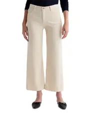 Ag Saige Wide Leg Crop Corduroy Jeans in Opal Stone